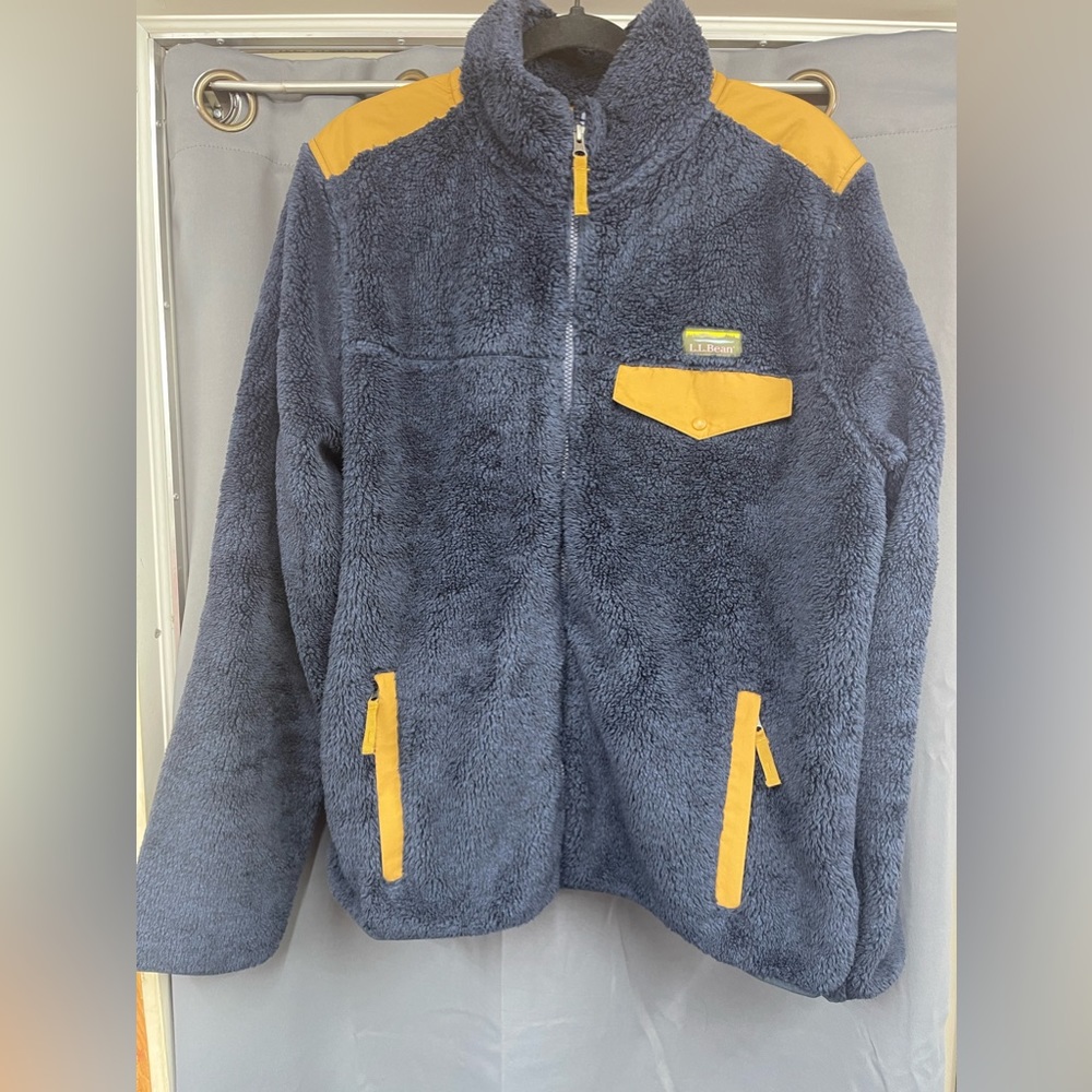 Vintage L.L. Bean Hi-Pile Mens Fleece Jacket, Size- Large